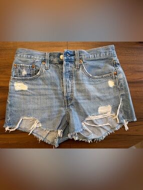Levi's 501 high waisted shorts
